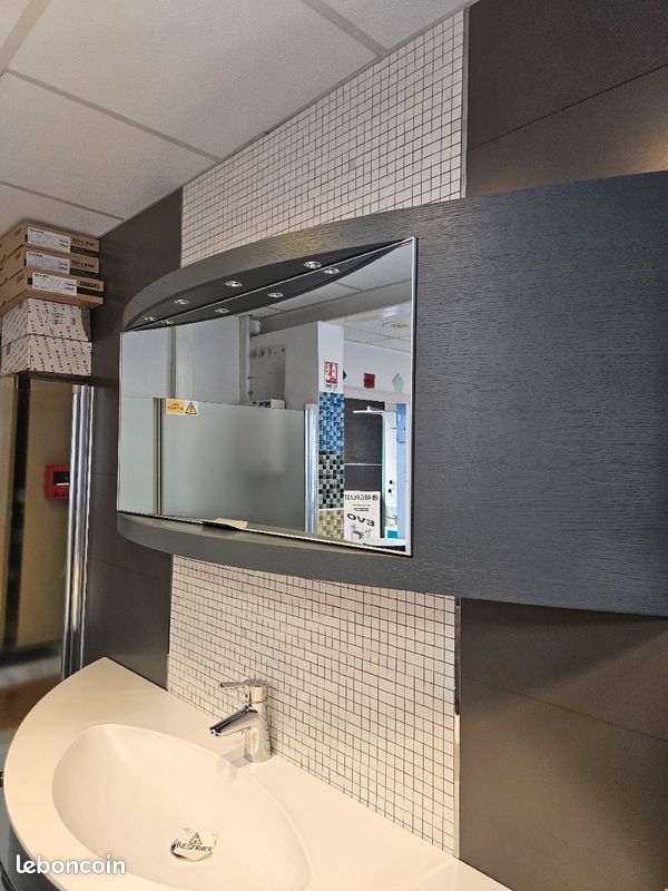 Ensemble meuble + plan vasque + armoire de toilette (image 5)
