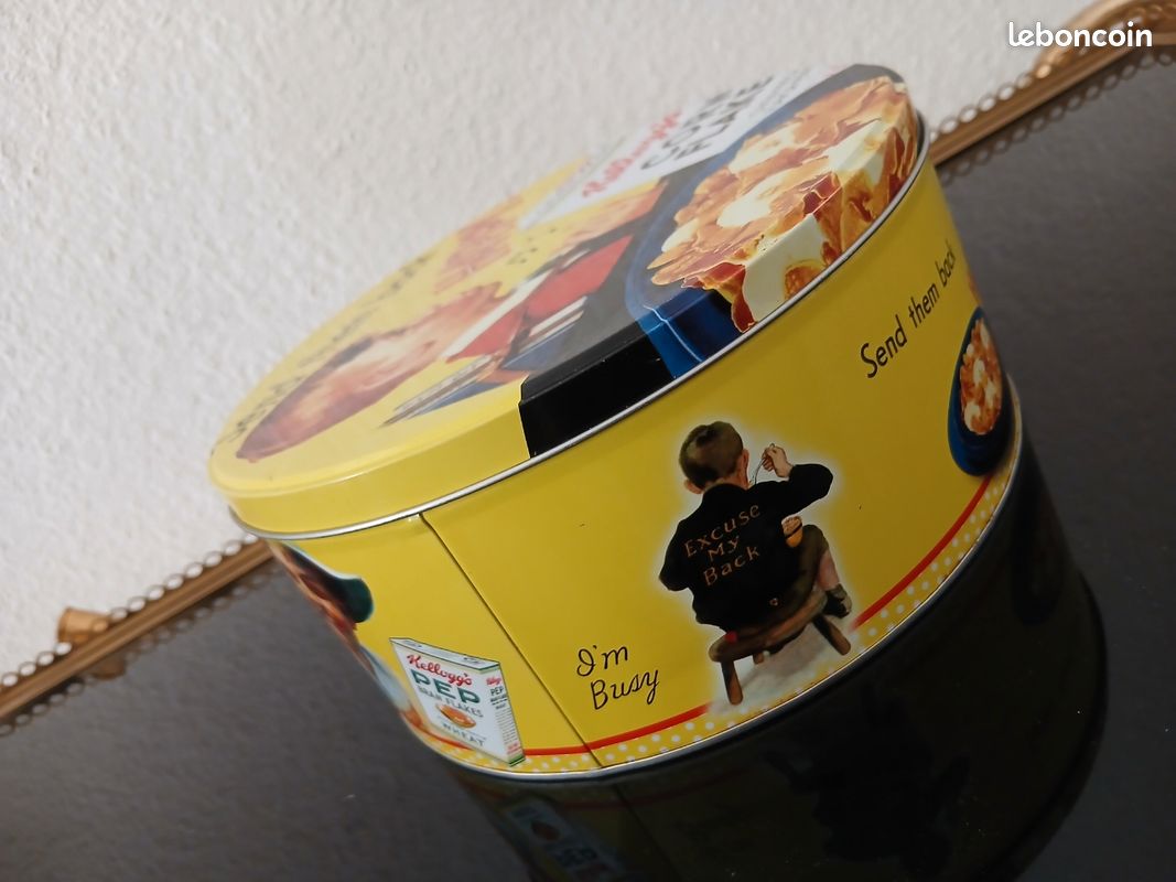 Boite métal céréales (Corn Flakes de Kellog's) (image 7)