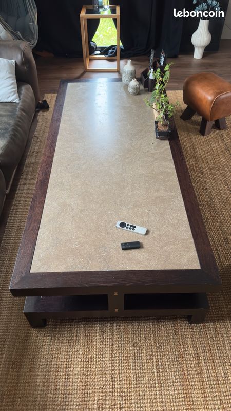 Table basse Roche Bobois 2 plateaux 180 x 80 (image 2)
