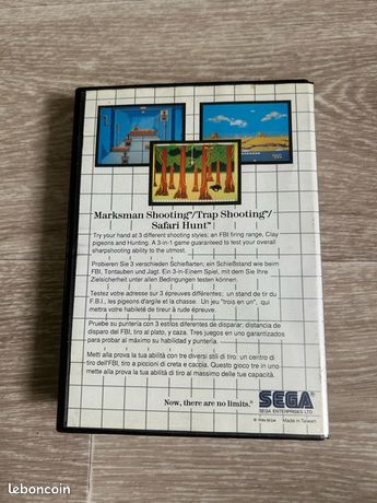 1986 Sega Enterprises LTD. Marksman Tir & Piège Tir - Sega Master System
