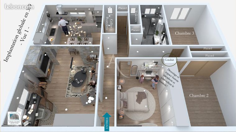 Appartement 4 pièces 108 m²