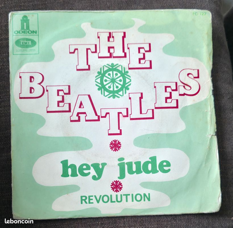 The Beatles Hey Jude / Revolution 7" Odeon FO 127 France (image 1)