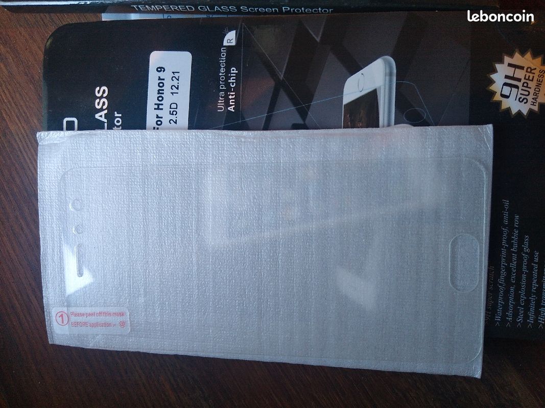 Lot de 2 Verres trempés Écran de protection Honor 9 (image 2)