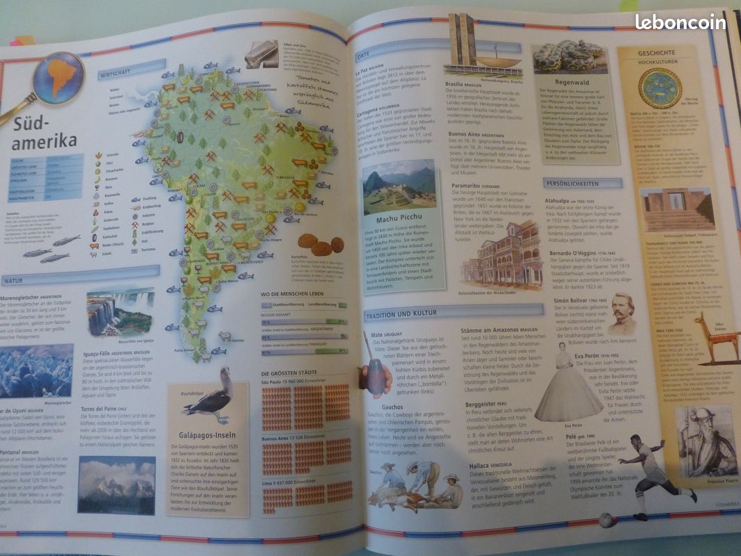 Atlas mondial en allemand - géographie - traditions - culture - industrie - zigzag (image 10)