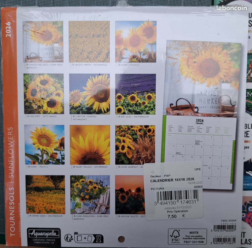 Lot de 5 petits calendriers - Aquarupella - troll69 (image 2)