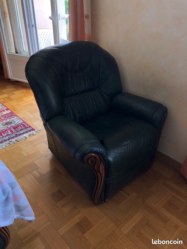 Fauteuils relax éléctriques en cuir (image 1)