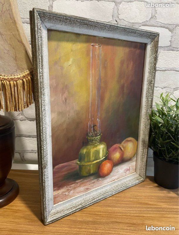 Tableau ancien signé et encadré - Nature morte (image 1)