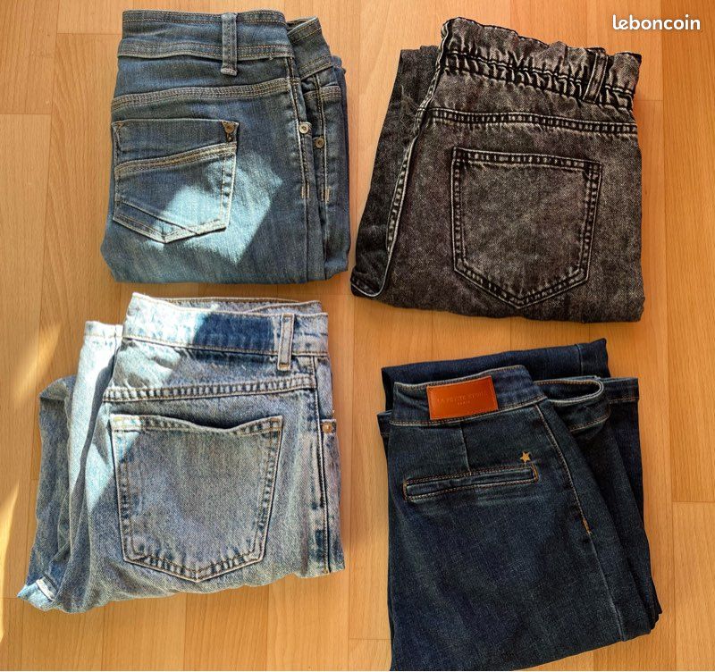 Joli lot de 4 jeans taille 36 38 Mango Morgan La petite Étoile Jennyfer (image 1)
