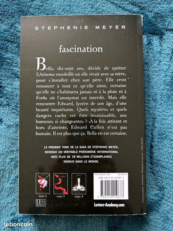 1er tome de la saga Twilight Fascination de Stephenie Meyer (image 3)