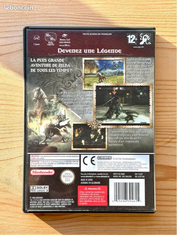 The Legend of Zelda: Twilight Princess GameCube complet PAL FR