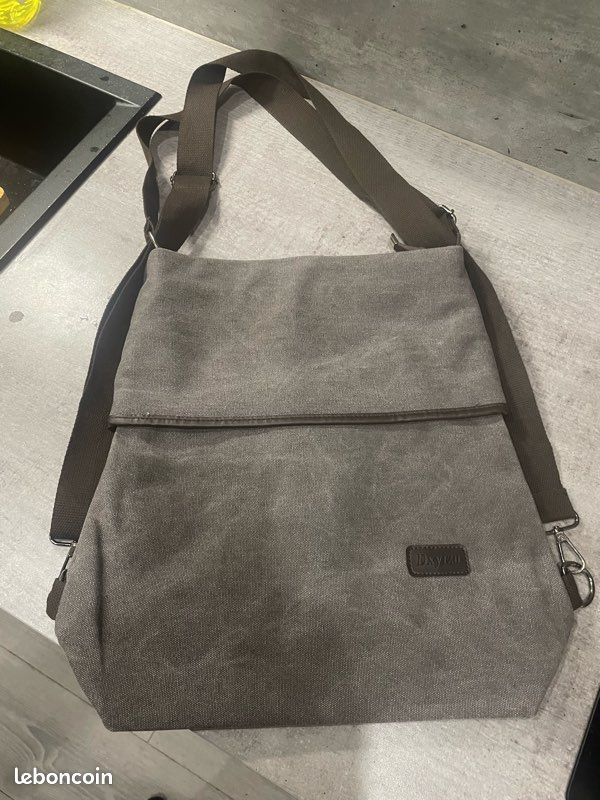 Sac Bandoulière Homme En Simili Cuir Marron - Neuf Avec étiquettes - Marque Genuine
