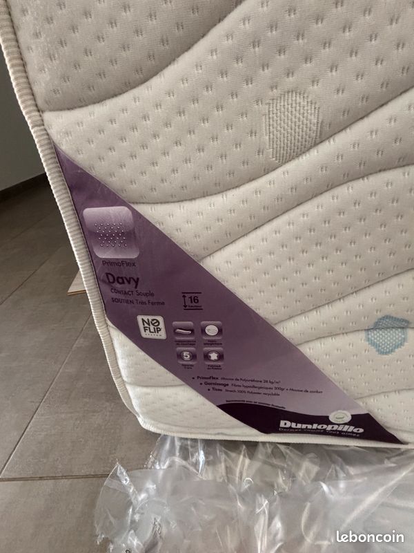 Lit avec rangements et matelas Dunlopillo (image 8)