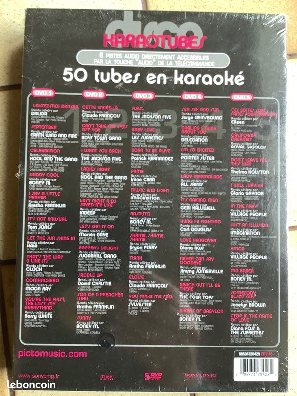 5 DVD disco Karaoké Neuf sous blister (image 2)