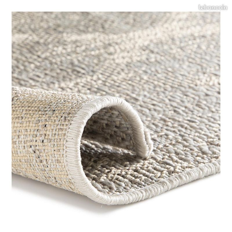 Tapis vintage plat rayé Brockway Beige 120x170 (image 7)
