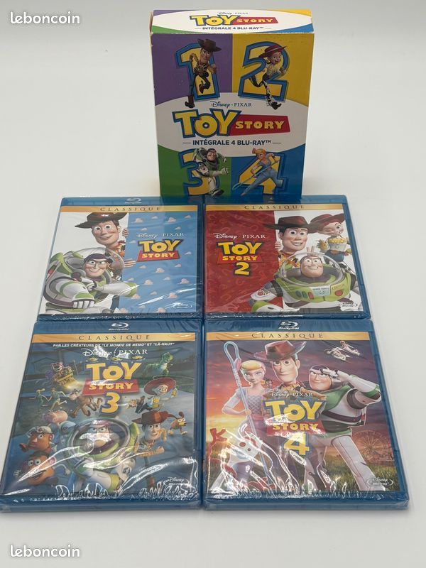 Coffret Blu-Ray Disney - intégrale Toy story 1 à 4 - neuf (image 3)