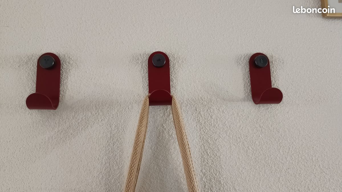 3 patères Jo Tiptoe édition limitée rouge (image 1)