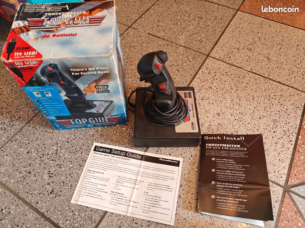 Joystick QUICK GUN Turbo King – Pour Atari 2600 Et C64, Neuf En Boîte (25 Ans)