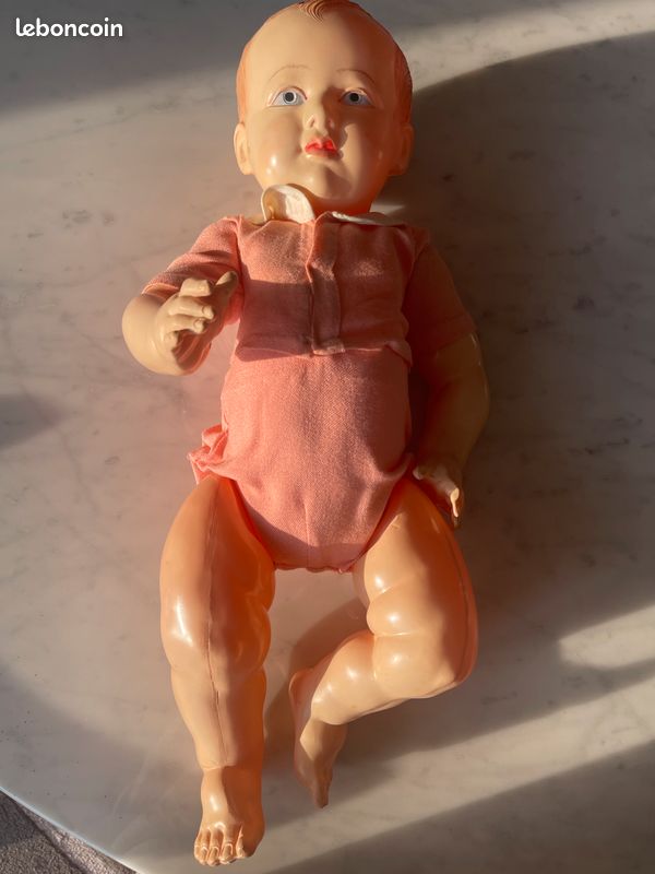 Poupée Ancienne Petitcollin – Poupon 40 Cm Dans Son Emballage – Neuve
