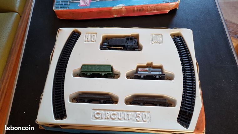 Coffret Circuit Jouef Mécanique 50 Complet – Vintage – Boîte D'origine