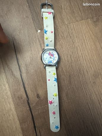 Montre Hello Kitty 2007 Neuve En Boîte Métal - Cadran Nacré Blanc Strass - Jamais Portée