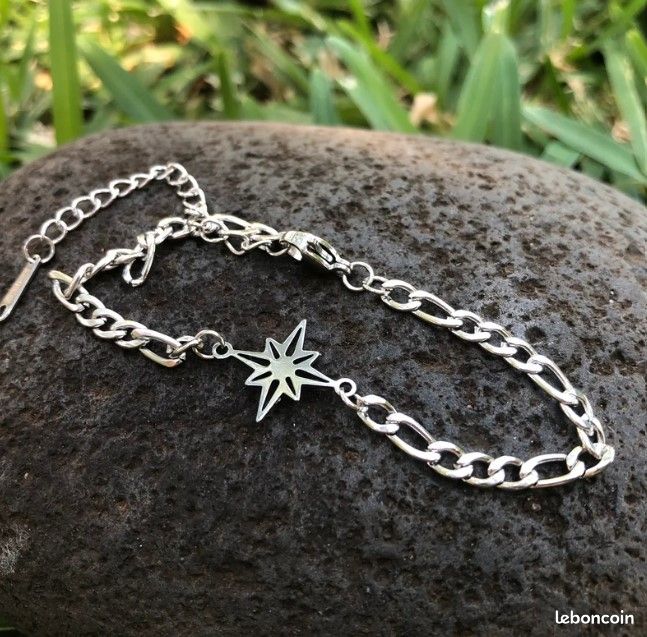 Bracelet argenté - acier inoxydable (image 3)
