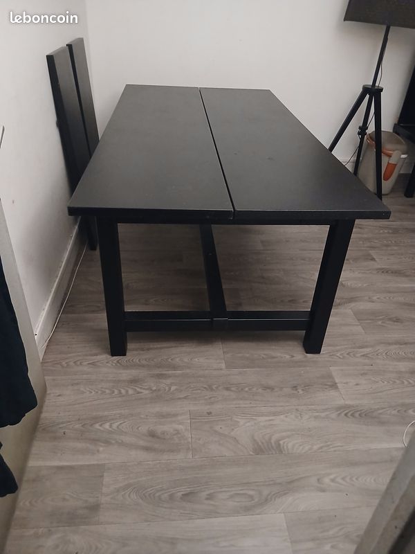 Table à manger ikea nordviken noir 210/289x105 cm (image 4)