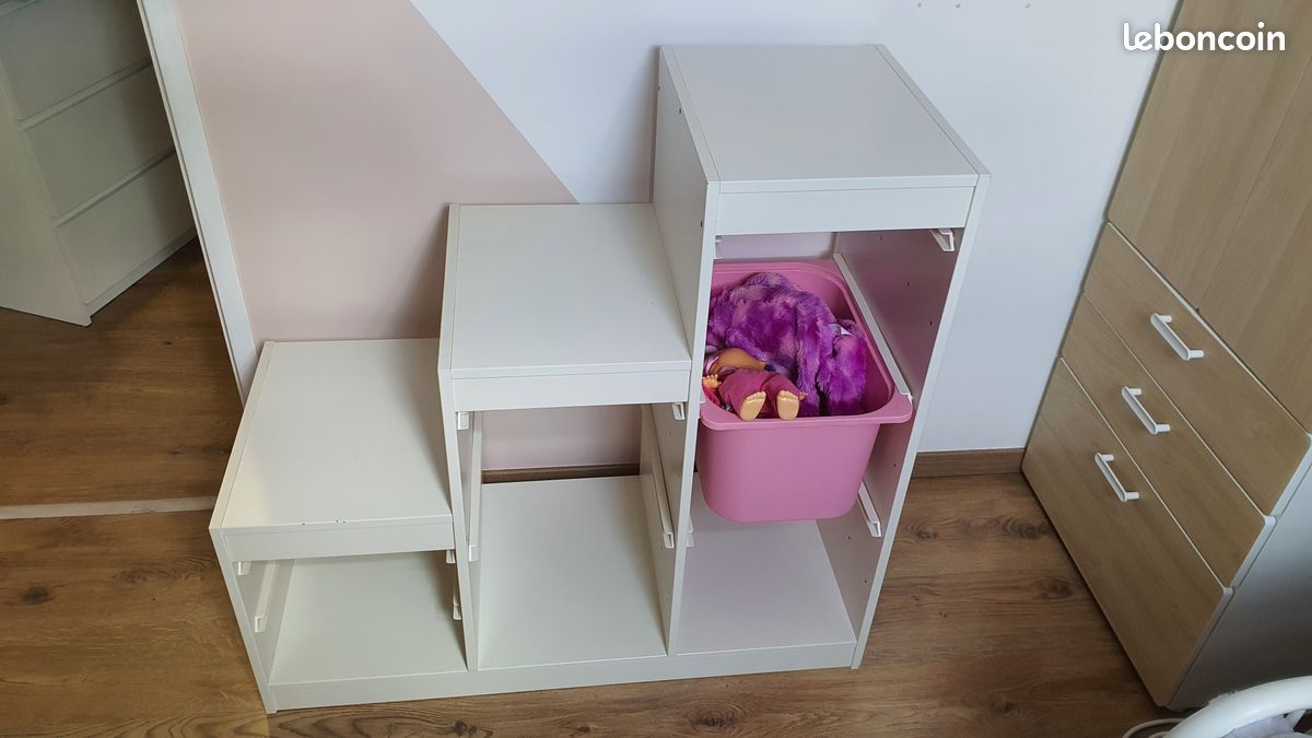 Ensemble meuble rangement et table à langer bureau IKEA (image 5)