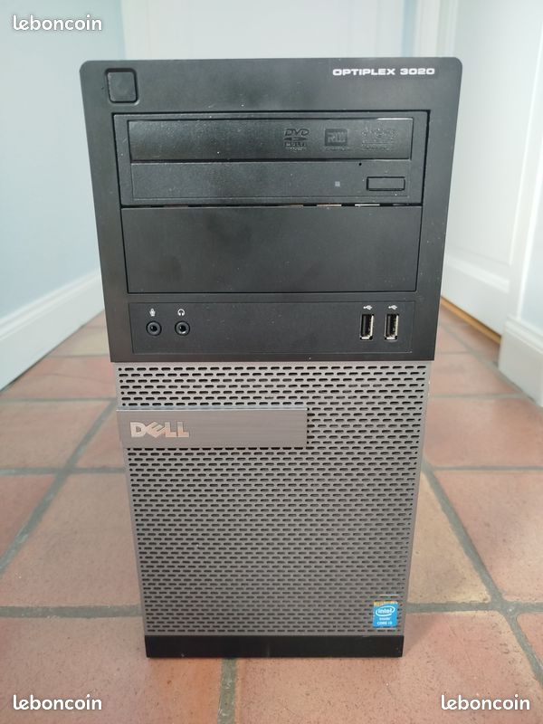 Ordinateur gaming Dell Optiplex 3020 Intel I3-4130 (3.4GHz) / SSD 500 Go / 8 Go DDR3 / Geforce 960 GTX 4 Go / Windows 11 famille et Office 2021 activés (image 1)