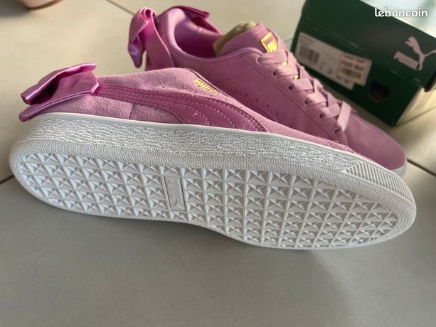 Baskets sneakers Puma suede bow Neuves Taille 37 noeud satin