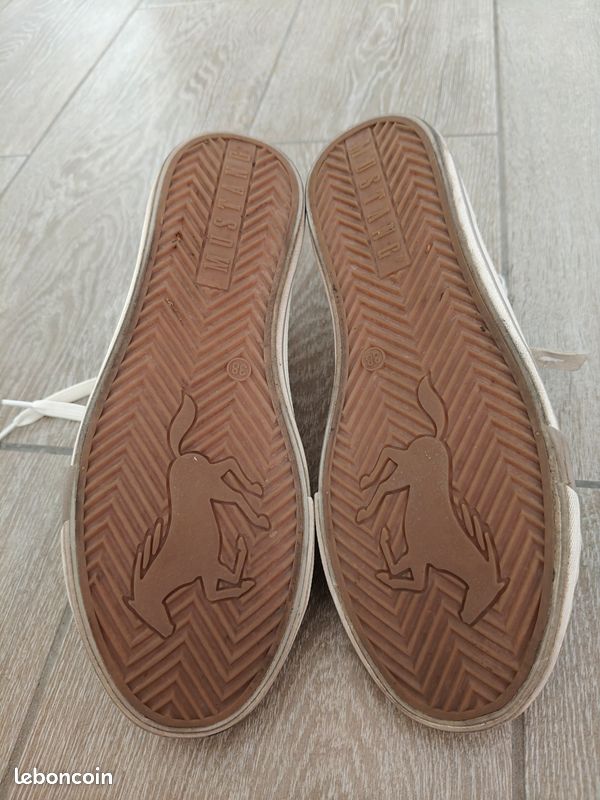 Sneakers beige rosé femme 38 (image 3)