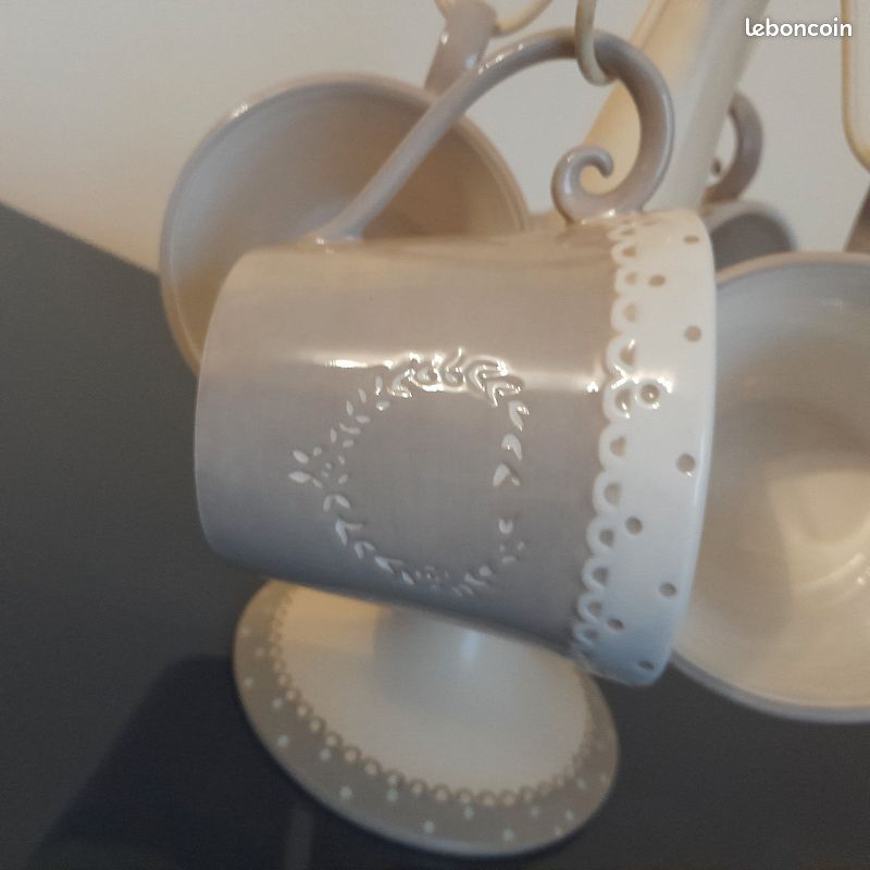Serviteur et 4 tasses neuf (image 3)