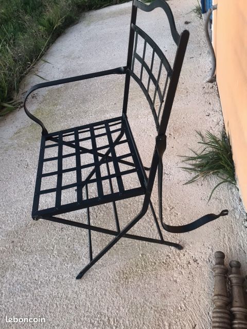 Fauteuils extérieur fer laqué Hervé Beaume (image 3)