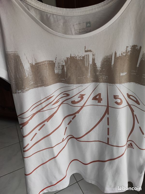 Superbe T.shirt neuf blanc Adidas (image 3)