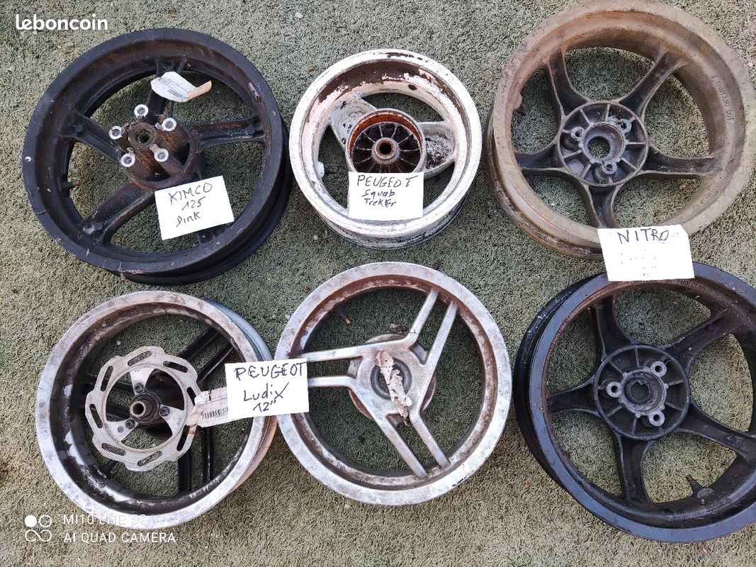 Jantes scoot peugeot mbk piaggio yamaha (image 1)