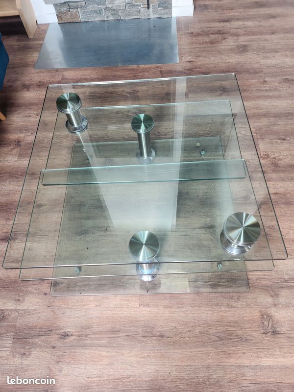 Table basse en verre (image 1)