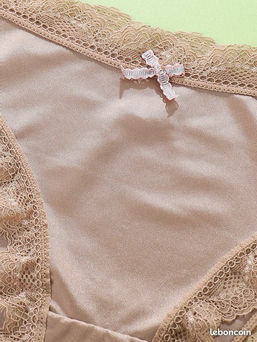 Doublure Capri En Nylon Pour Femme, Cabernet, Beige Longueur, Taille élastique Avec Ourlet En Dentelle, Taille S, Neuve Avec étiquette