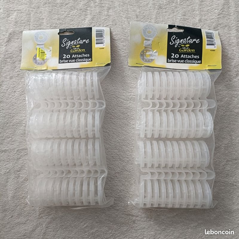 40 attaches brise vue classique (image 1)