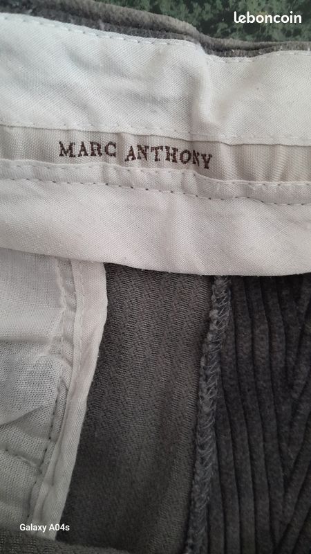 Pantalon velours gris (image 3)