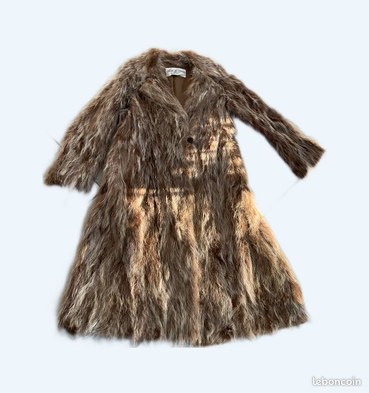 Manteau En Fourrure Véritable STATPELZ LEIPZIG - Taille 40/42 Marron Clair - Occasion Excellent état