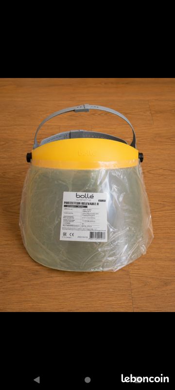 Bollé Safety RELRSI – Protecteur facial relevable II – Visière blanche – Neuf (image 4)