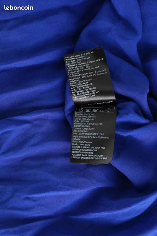 Robe en soie bleue Bash Vêtements