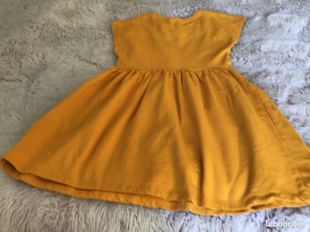Robe Fille Dpam – Taille 12-13 Ans – Longue Et évasée Multicolore – Occasion Très Bon état
