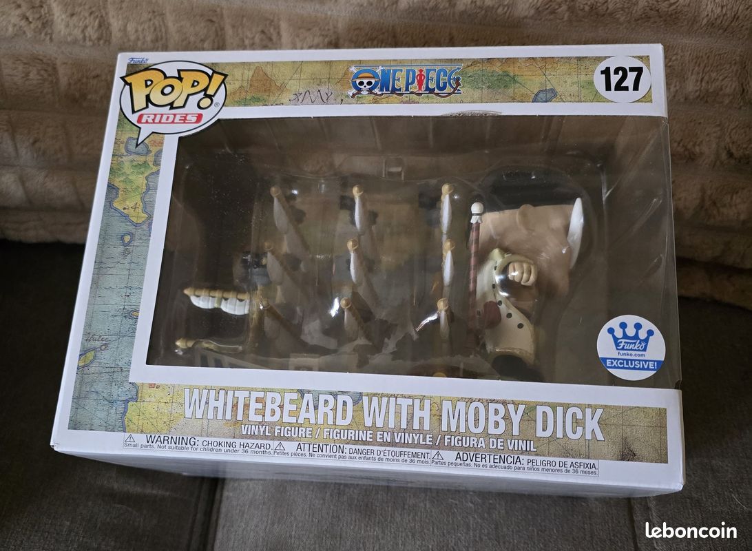 Figurine One Piece – Barbe Blanche Avec Moby Dick – Neuf (127)
