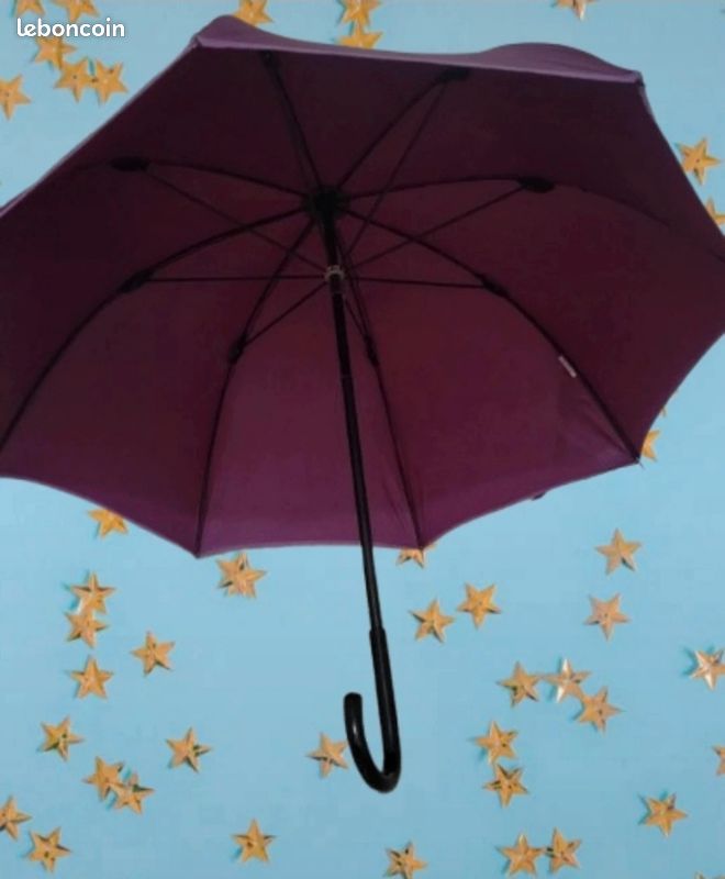 Broche Rétro Chantal Thomass Parapluie Avec Pampilles - Rhodié Doré Or Fin - Occasion Bon état