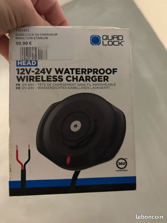 Chargeur induction quad lock moto scooter Équipement moto