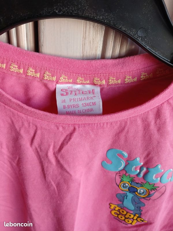T-shirt Fille Primark Rose - 9-10 Ans, Polyester, Manches Courtes, Occasion