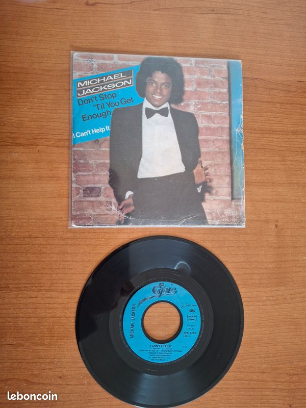 Vinyle 45 Tour Michael Jackson Dont Stop til you get enough et I cant help it (image 4)