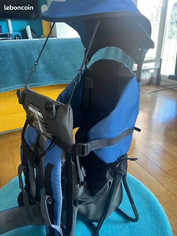 Porte bebe dorsal DEUTER Kid Air Comfort tres bon etat complet