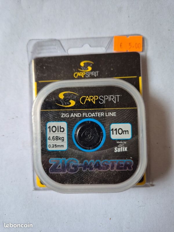 Nylon transparent zig master carp spirit 110m 25mm 4.68kg (image 1)