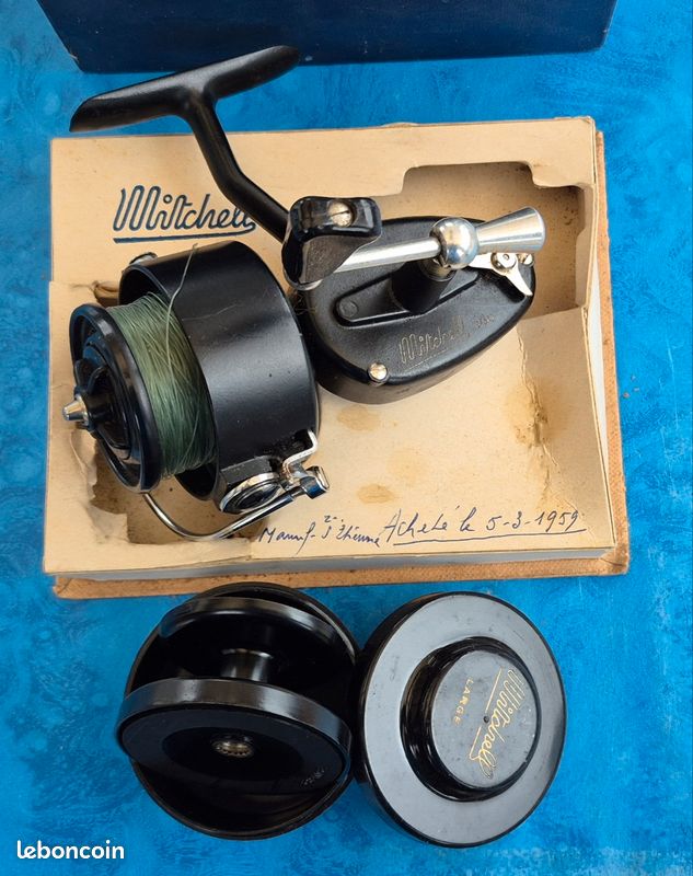 Vieux Moulinet Mitchell 300X En Super état ! 5 Roulements, Noir – Parfait Pour La Pêche En Eau Douce